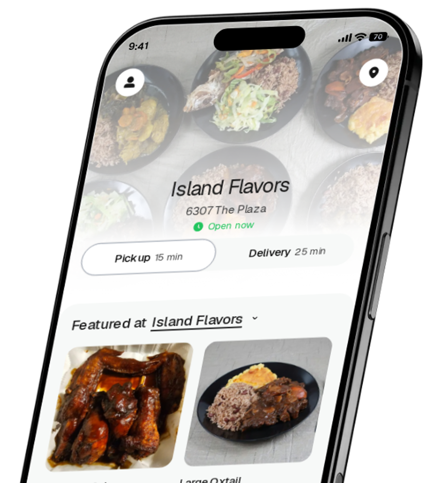Island Flavors app preview