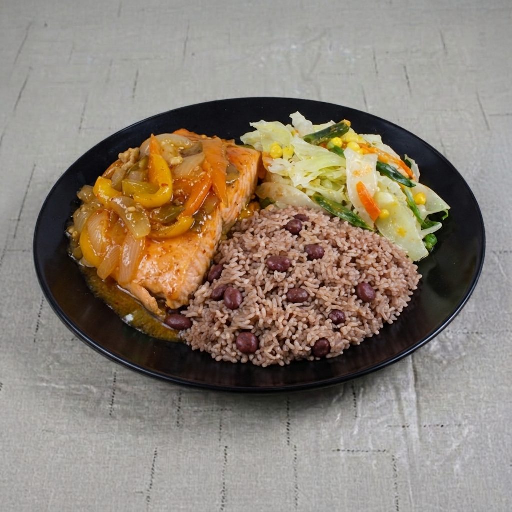 Sweet Chilli Salmon.
