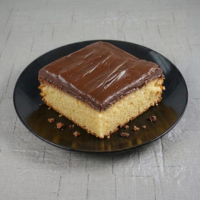 Yellow Cake/Chocolate Icing.